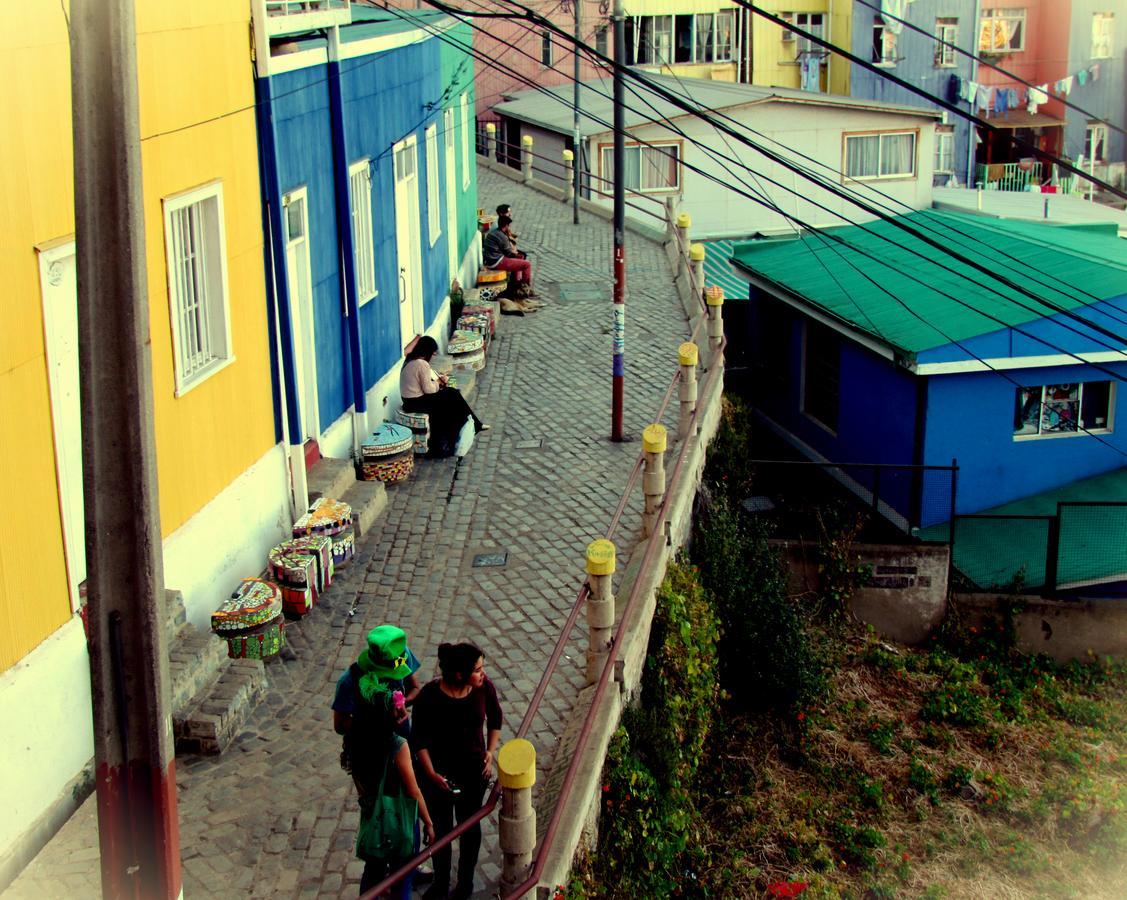 La Casa Azul Hostel Valparaíso Exterior photo